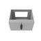 Castello Usa Alpine 24-inch Gray Vanity Base with Black Handle CB-MC-24G-BL-VBO - alternate 2